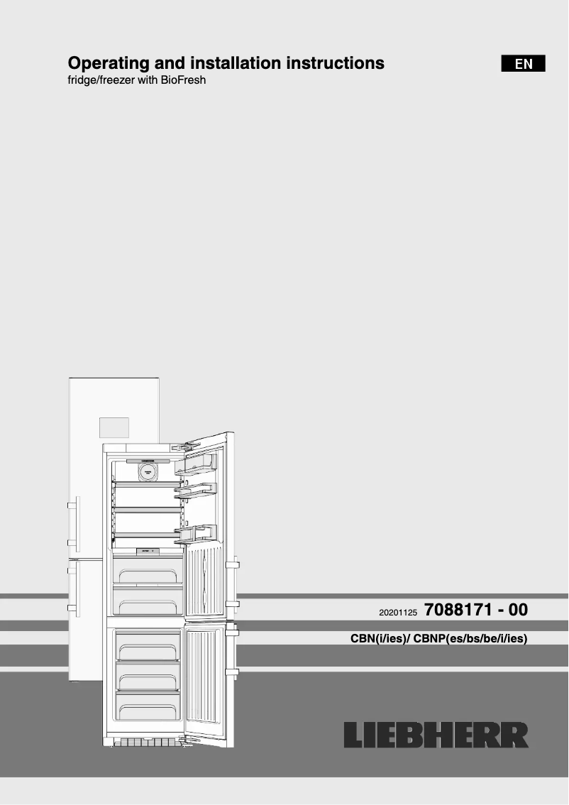Page n°1 - Manuel utilisateur Liebherr CBNbe 5778 Premium
