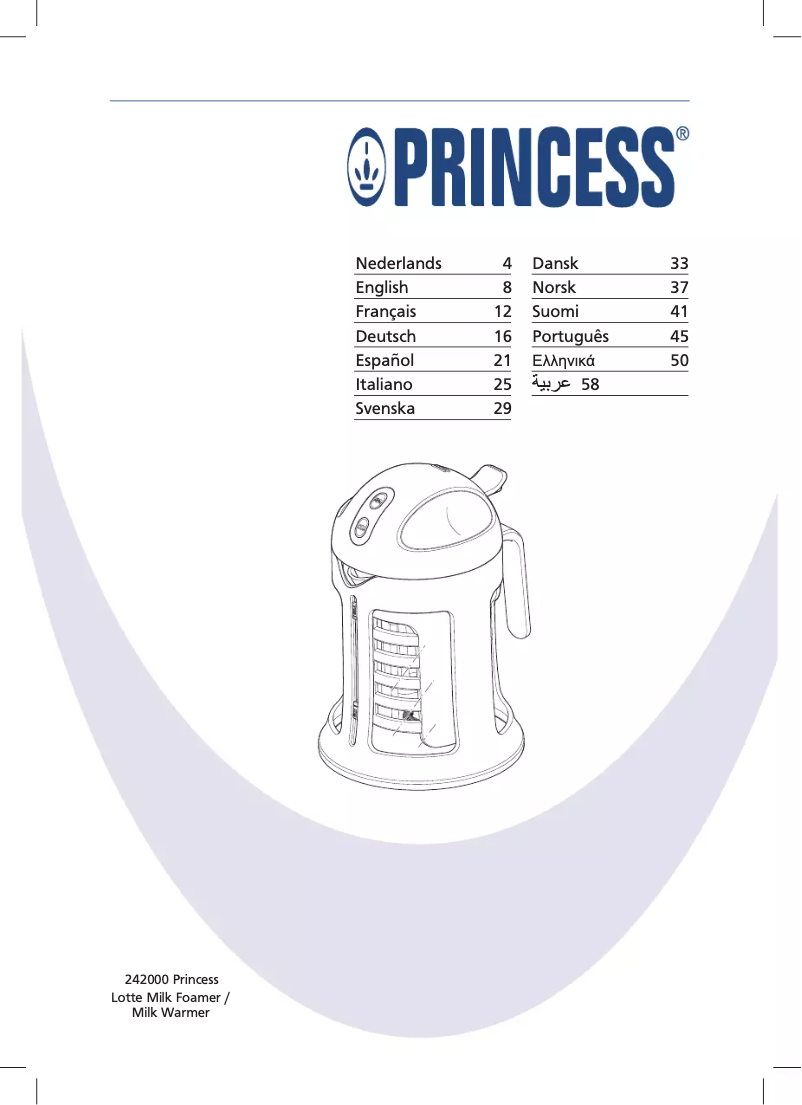 Page 1 de la notice Manuel utilisateur Princess 242000