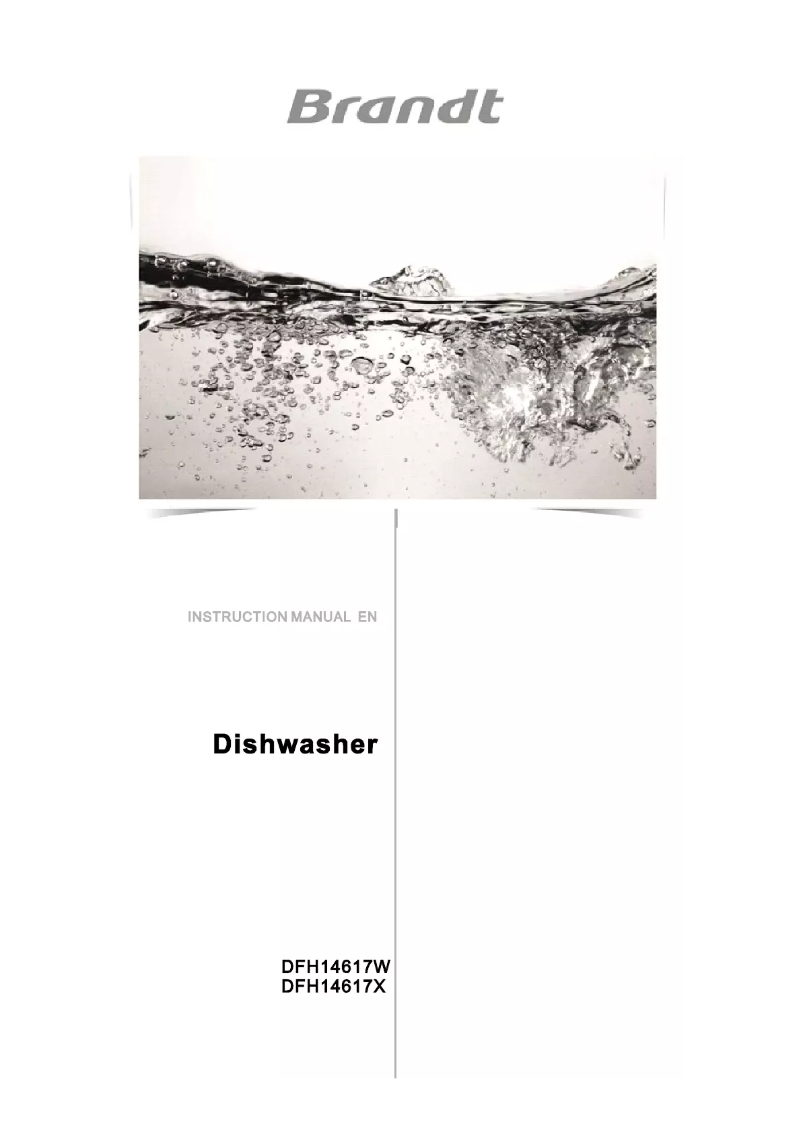 Image de la première page du manuel de l'appareil DFH14617W