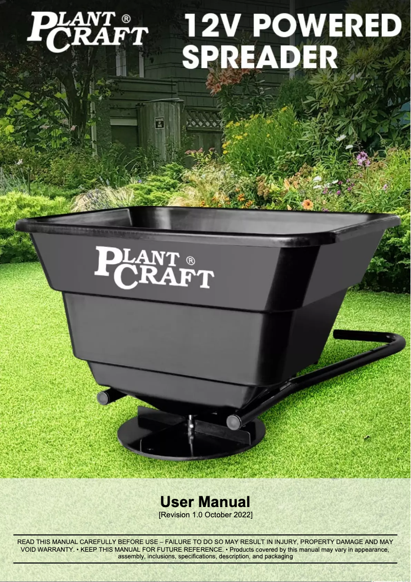 Page 1 de la notice Manuel utilisateur Plant Craft ES-30