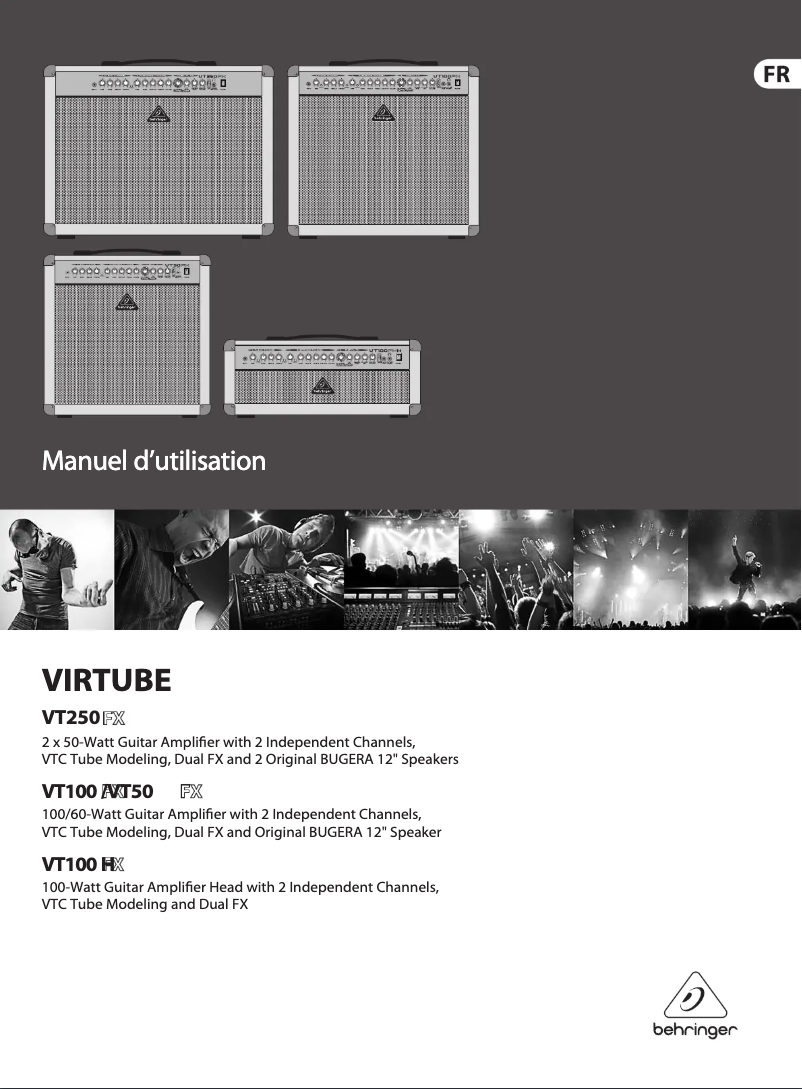 Page n°1 - Manuel utilisateur Behringer VT50FX