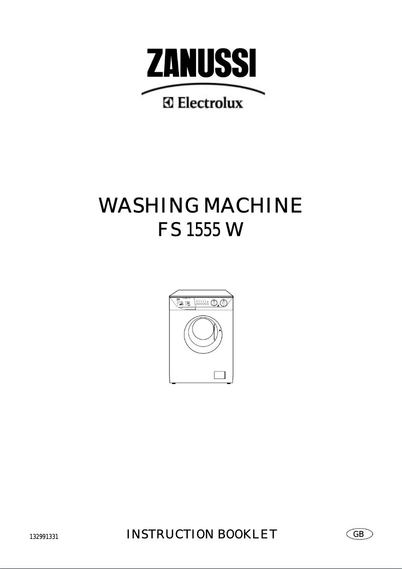 Page 1 de la notice Manuel utilisateur Zanussi-Electrolux FS 1555 W