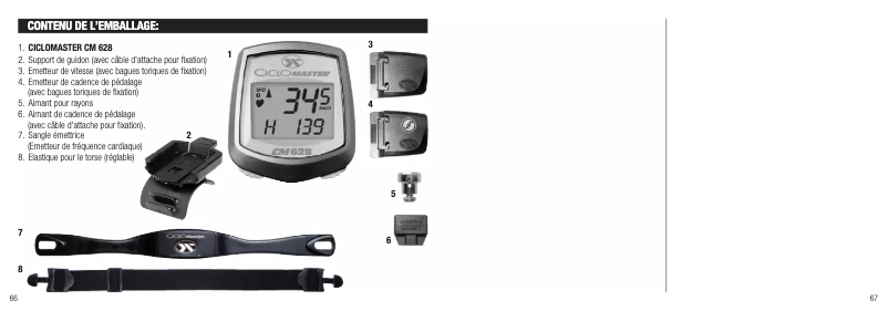 Page 1 de la notice Manuel utilisateur Ciclo CicloMaster CM 628
