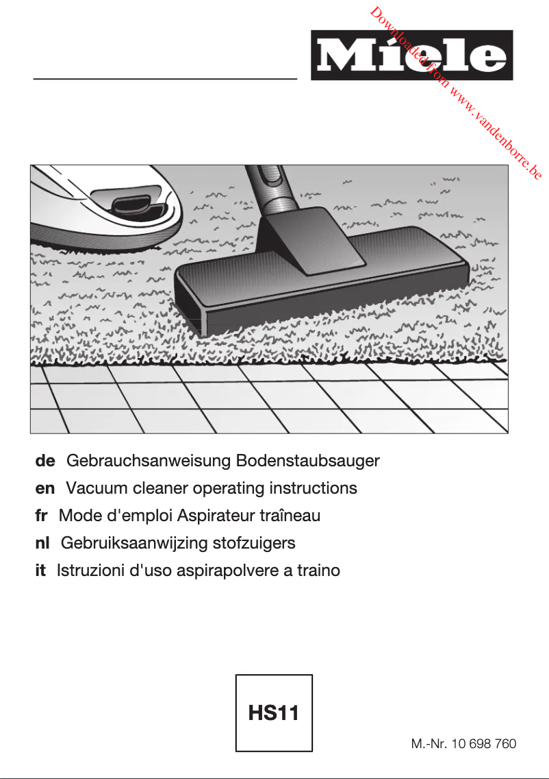 Page n°1 - Manuel utilisateur Miele Complete C2 Allergy EcoLine