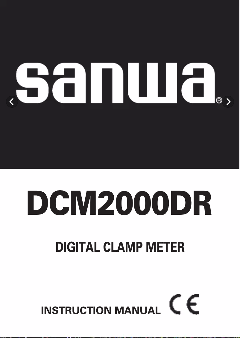 Page 1 de la notice Manuel utilisateur Sanwa DCM2000DR