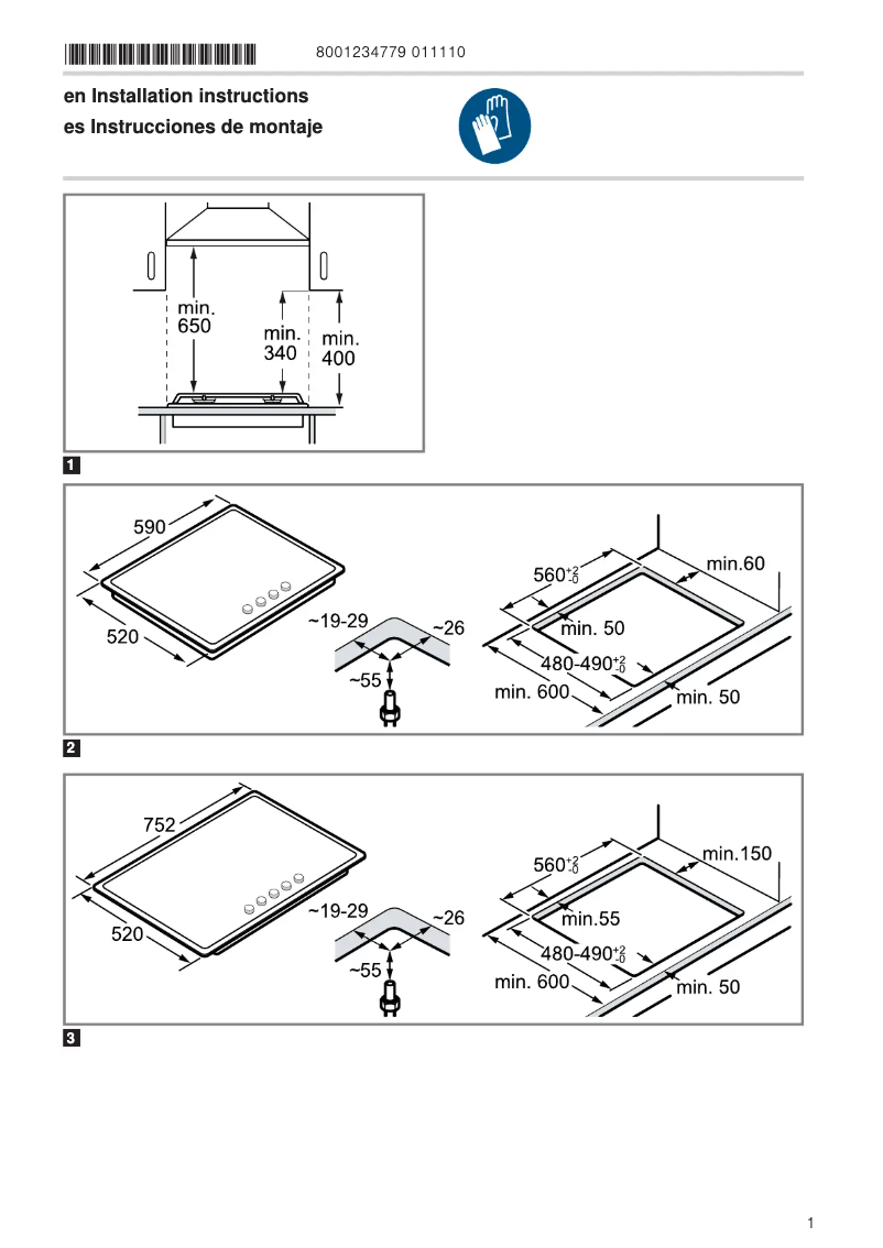 Image de la première page du manuel de l'appareil 3ETG563HB