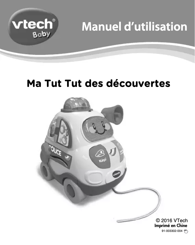 Image de la première page du manuel de l'appareil Ma Tut Tut des découvertes
