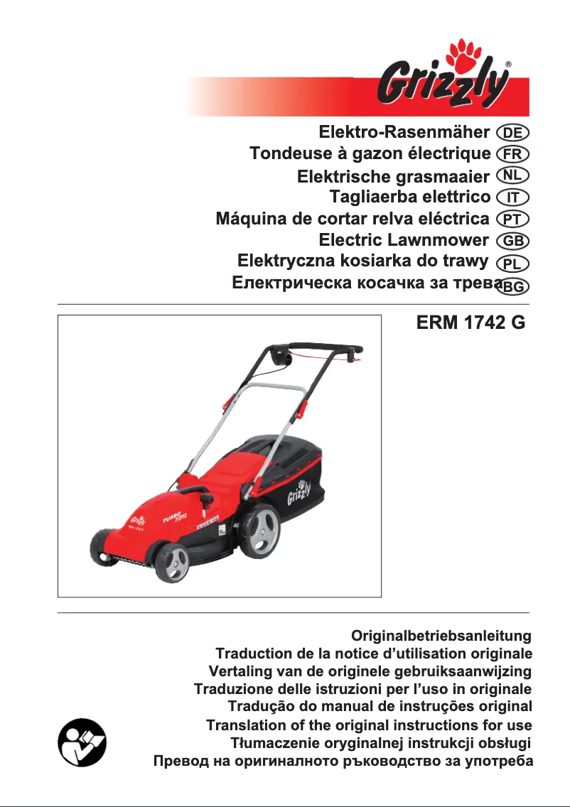 Page 1 de la notice Manuel utilisateur Grizzly ERM 1742 G