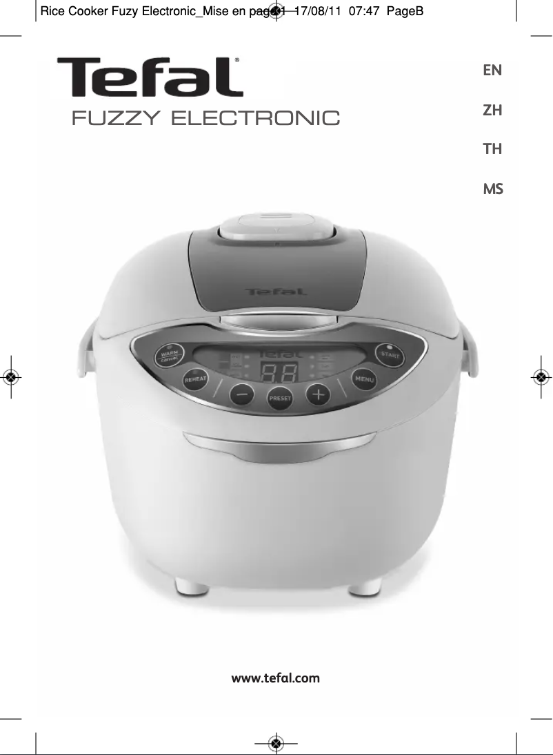 Page n°1 - Manuel utilisateur Tefal Fuzzy Eectronic RK703170