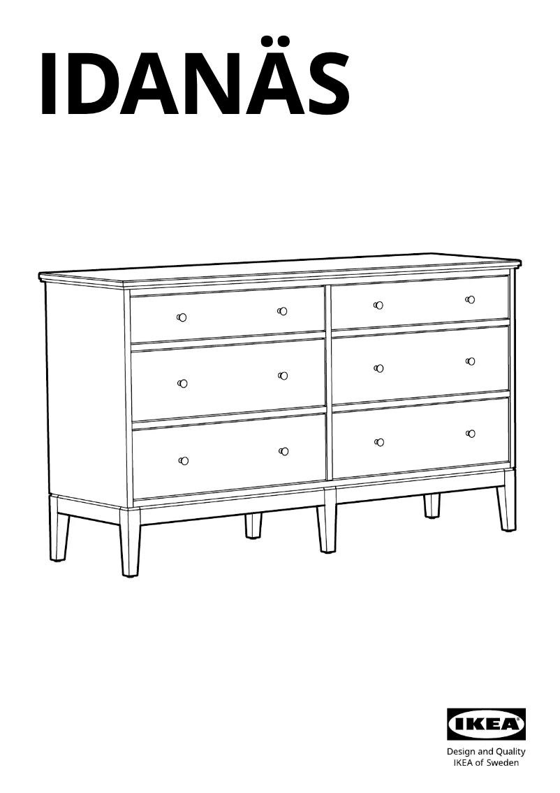 Página 1 del manual Manual de usuario Ikea IDANÄS 104.587.10