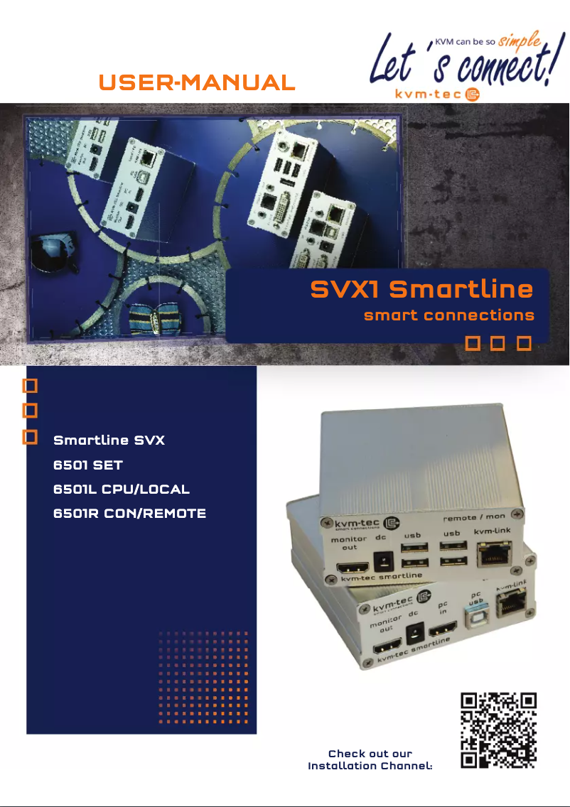 Image de la première page du manuel de l'appareil Smartline SVX1R
