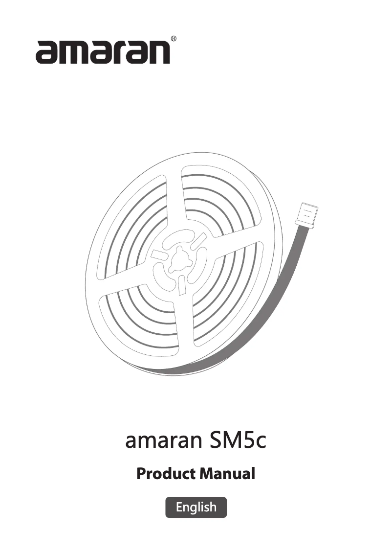 Image de la première page du manuel de l'appareil amaran SM5c