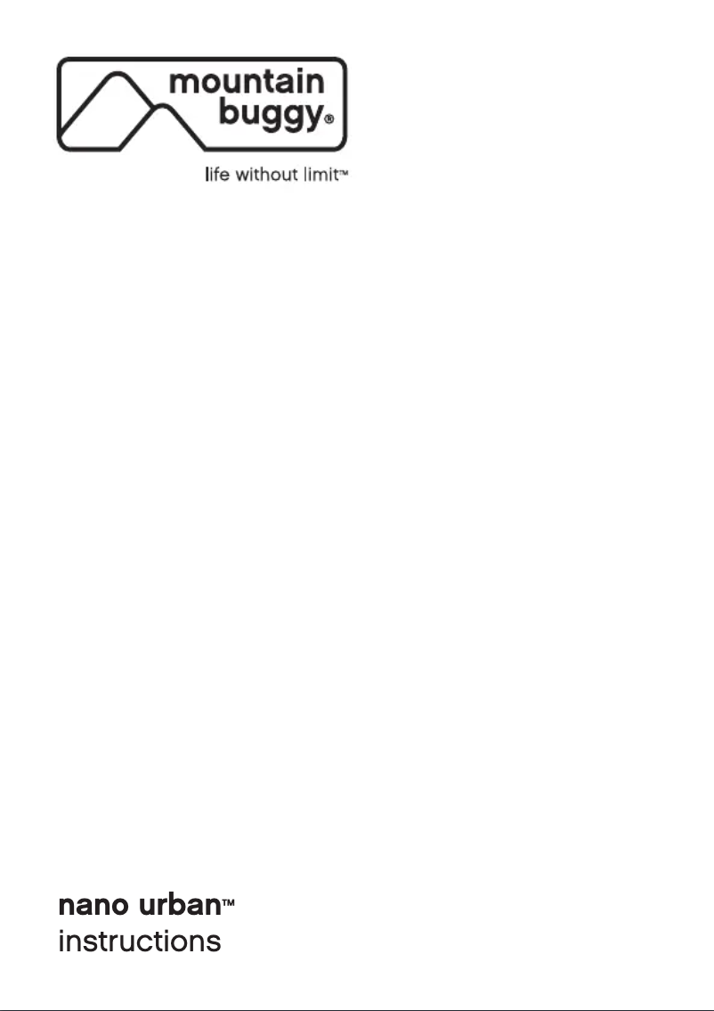 Página 1 del manual Manual de usuario Mountain Buggy Nano Urban