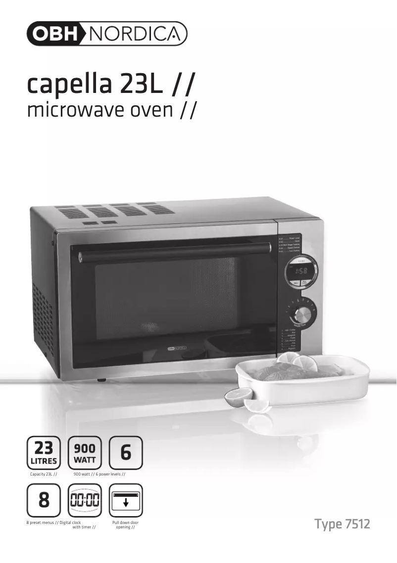 Page 1 de la notice Manuel utilisateur OBH Nordica Capella