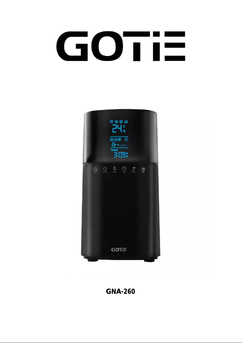 Page n°1 - Manuel utilisateur GOTIE GNA-260