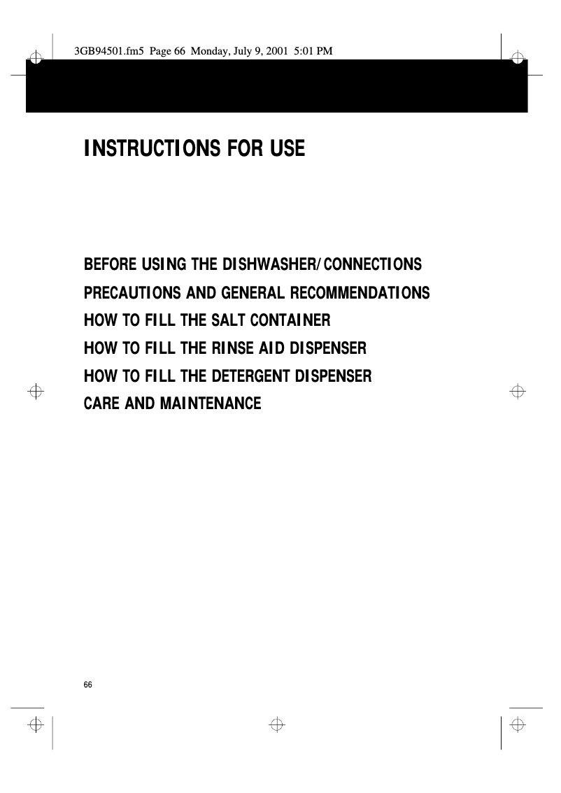 Image de la première page du manuel de l'appareil ADG 630 AV