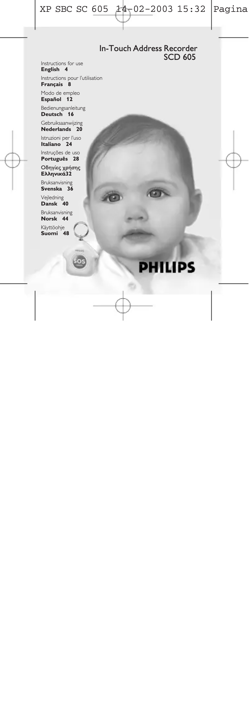 Página 1 del manual Manual de instrucciones Philips SCD605