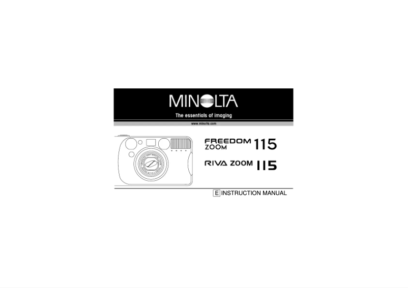 Page n°1 - Manuel utilisateur Konica Minolta Riva Zoom 115