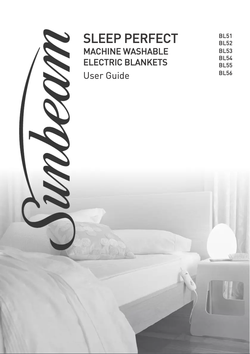 Page 1 de la notice Manuel utilisateur Sunbeam Sleep Perfect BL5681
