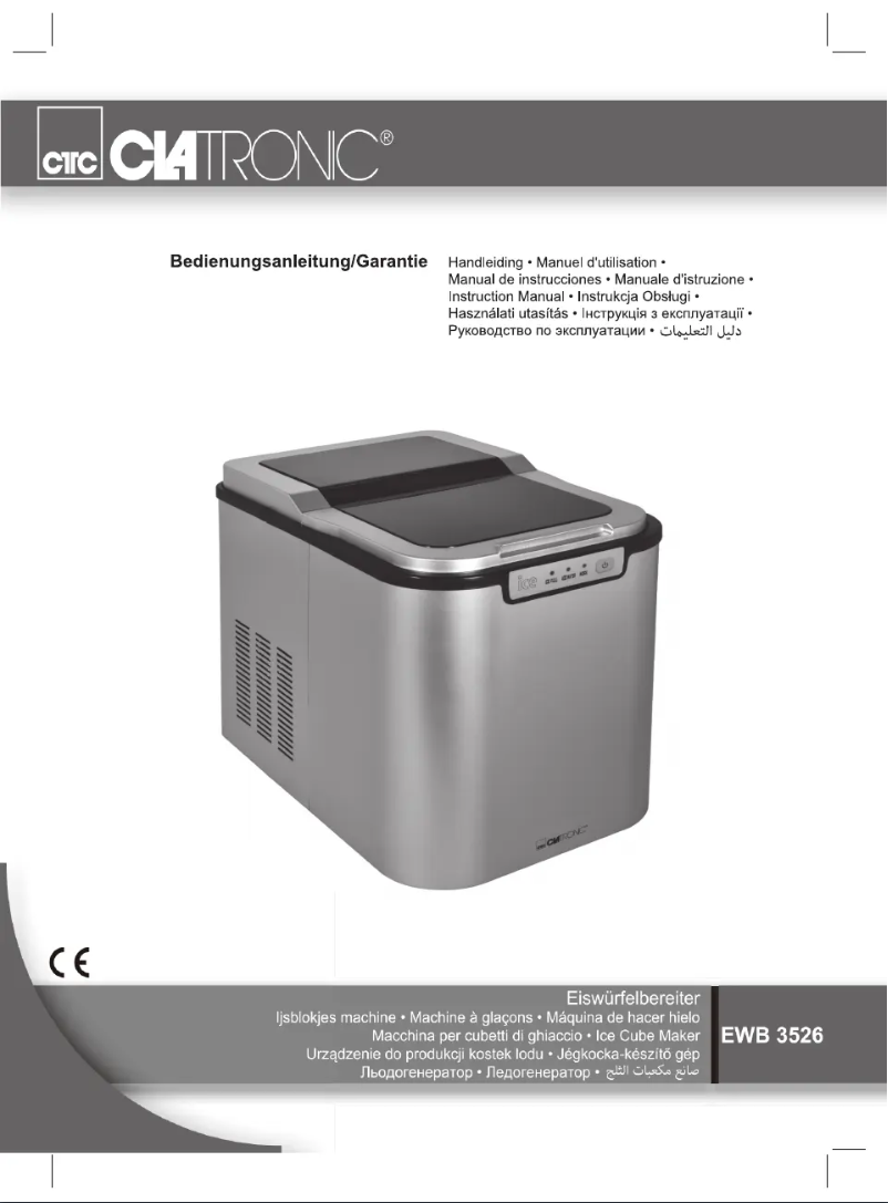 Page 1 de la notice Manuel utilisateur Clatronic EWB 3526