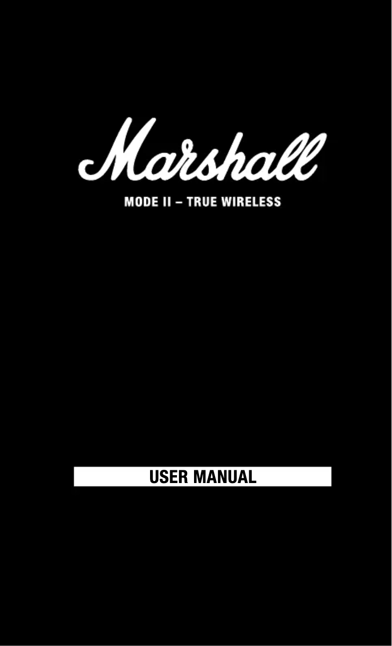 Page n°1 - Manuel utilisateur Marshall Mode EQ