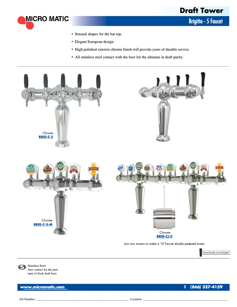 Page 1 de la notice Manuel utilisateur Micro Matic BRIG-5