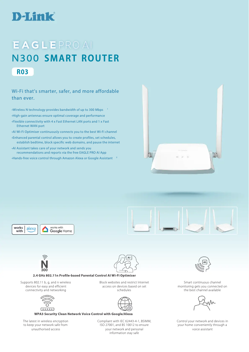 Page 1 de la notice Manuel utilisateur D-Link R03