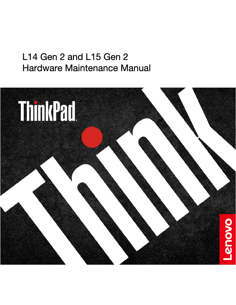 Image de la première page du manuel de l'appareil Thinkpad L14 Gen 2