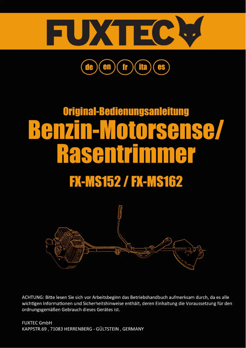 Page 1 de la notice Manuel utilisateur Fuxtec FX-MS152