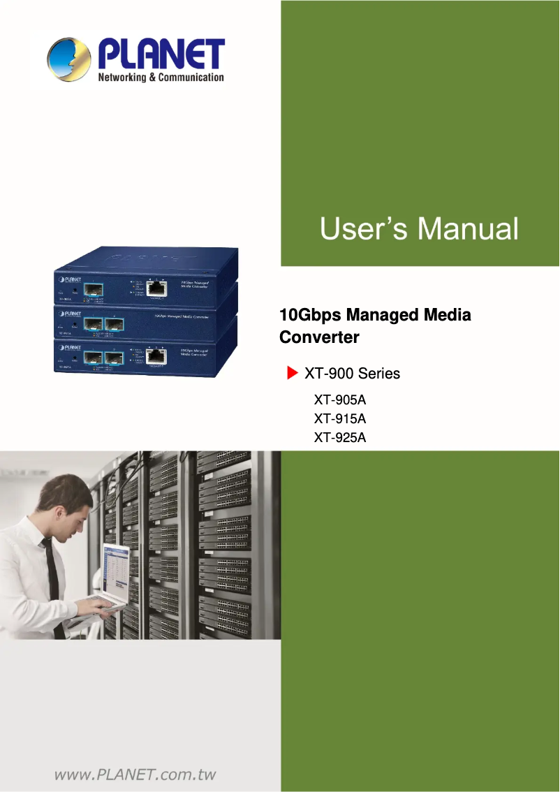 Page 1 de la notice Manuel utilisateur Planet XT-905A