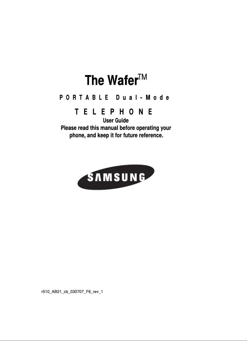 Imagen de la primera página del manual del dispositivo Wafer