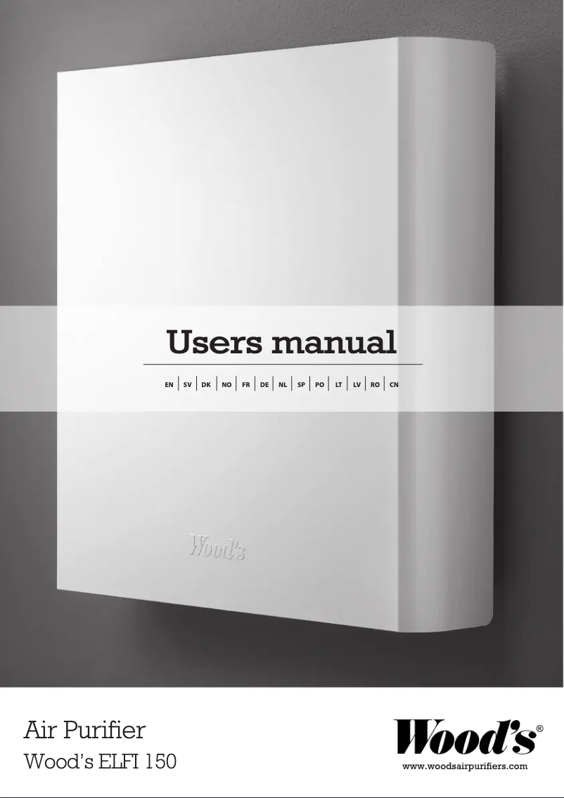 Page 1 de la notice Manuel utilisateur Wood's TALL 150