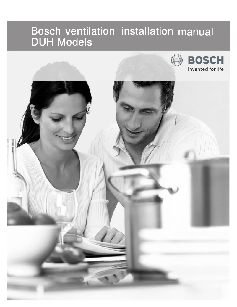Página 1 del manual Guía de instalación Bosch DUH30252UC