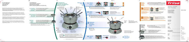 Page n°1 - Manuel utilisateur Trisa 7548-75