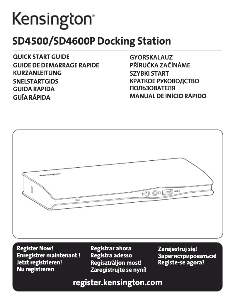 Page n°1 - Manuel utilisateur Kensington SD4600P USB-C