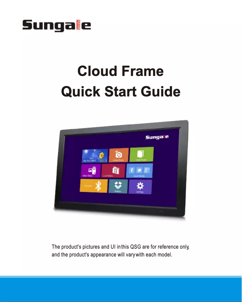 Page 1 de la notice Fiche technique Sungale CPF1510+