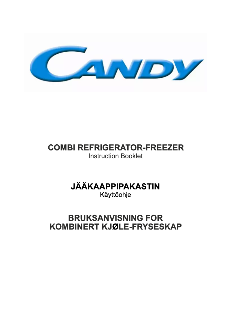 Page 1 de la notice Manuel utilisateur Candy CFTE 3450 LE