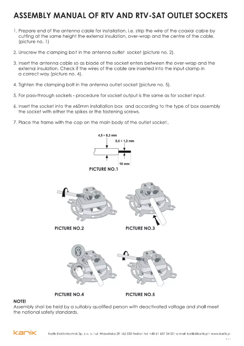 Image de la première page du manuel de l'appareil 8RV-2