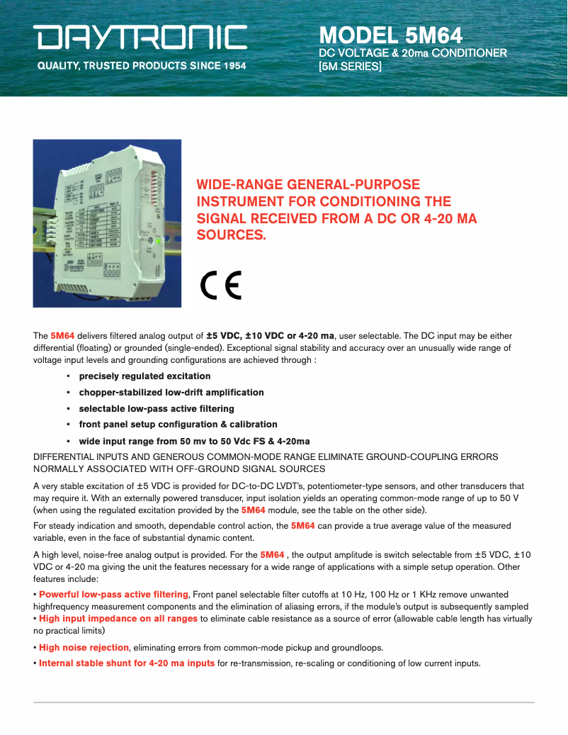 Image de la première page du manuel de l'appareil 5M64