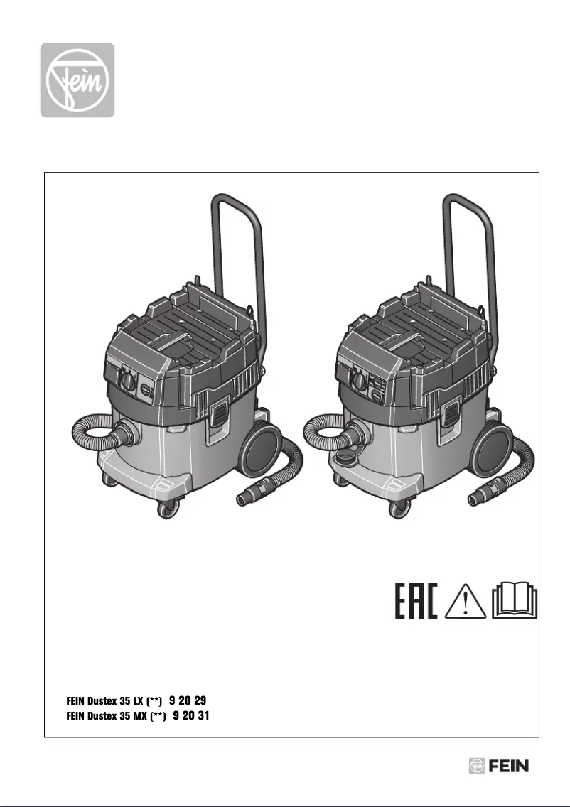 Image de la première page du manuel de l'appareil Dustex 35 LX