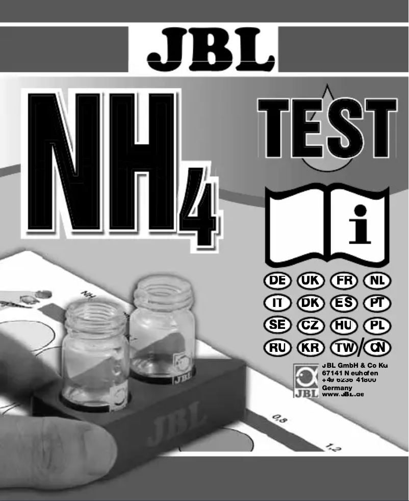 Page 1 de la notice Manuel utilisateur JBL NH4 Test
