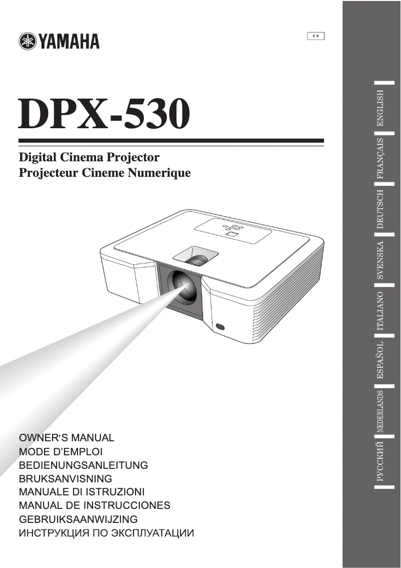 Page 1 of the manual User Manual Yamaha DPX-530