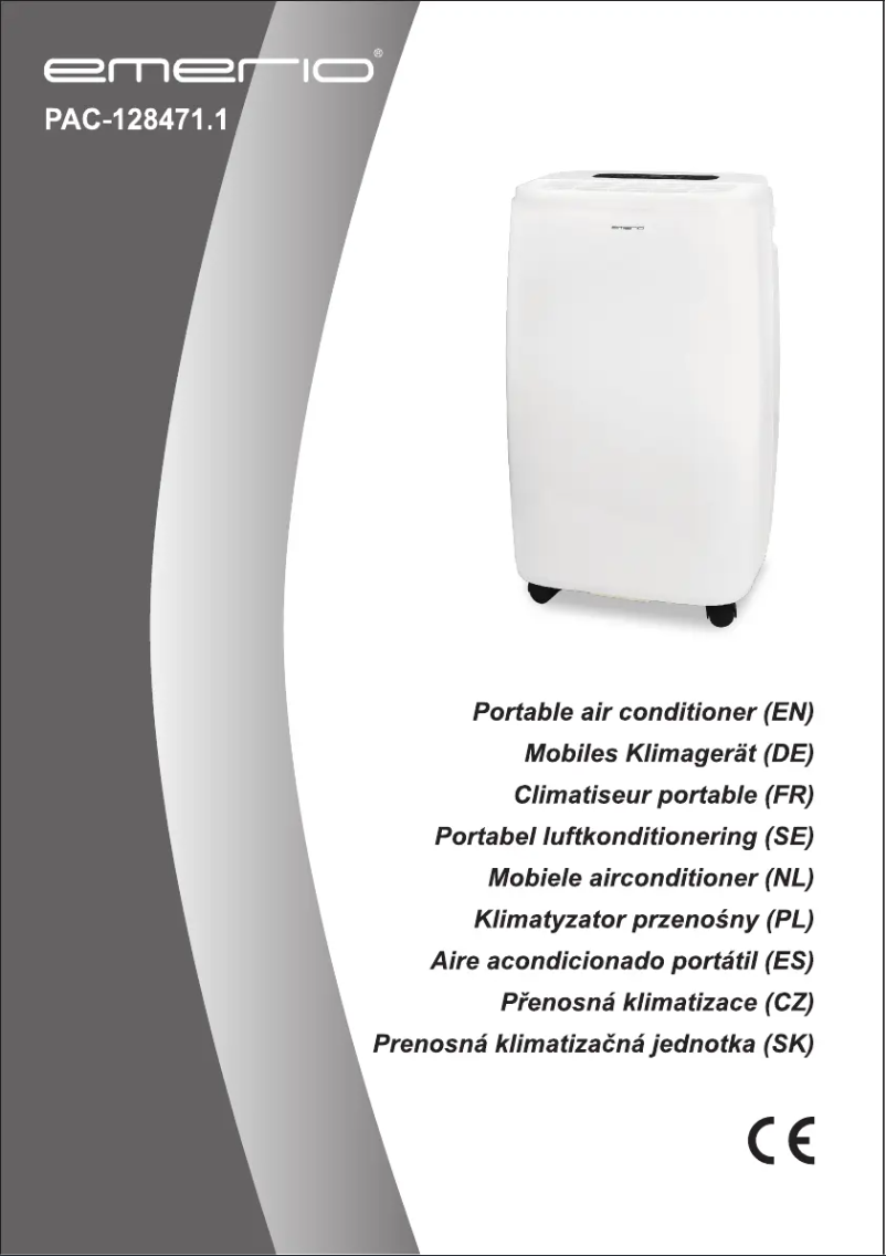 Page 1 de la notice Manuel utilisateur Emerio PAC-128471.1