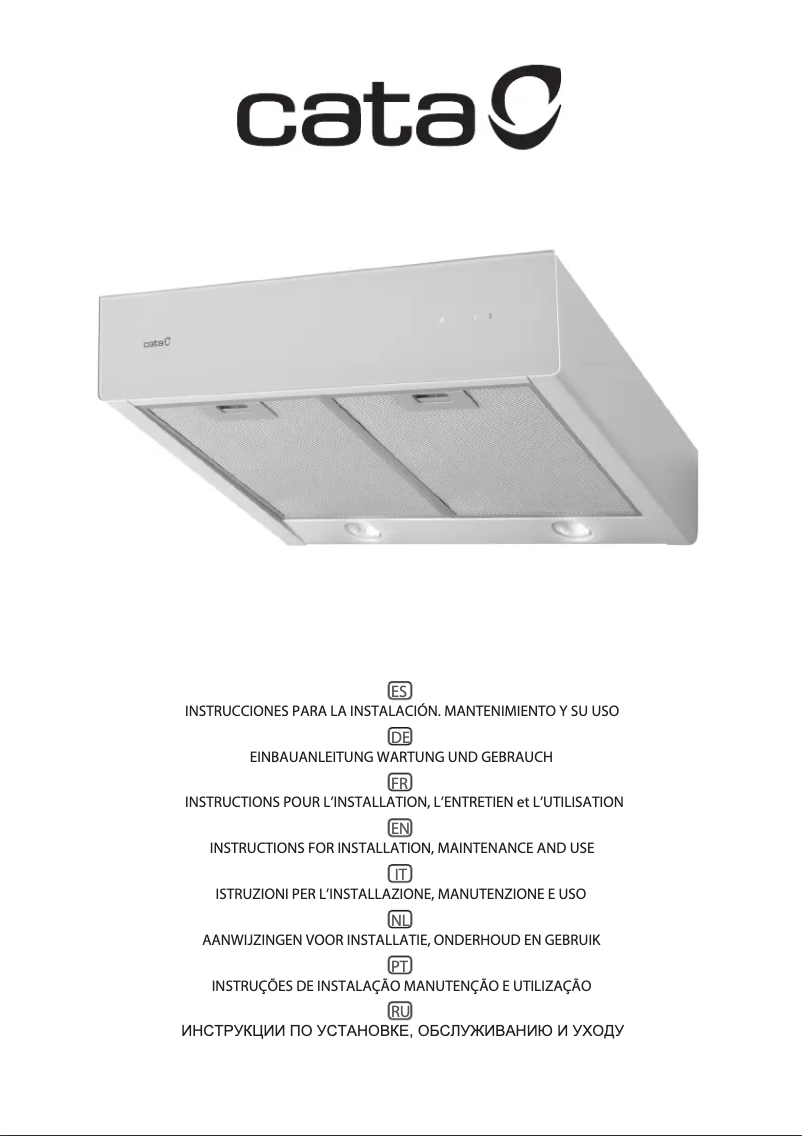 Page 1 de la notice Manuel utilisateur CATA S GLASS TC