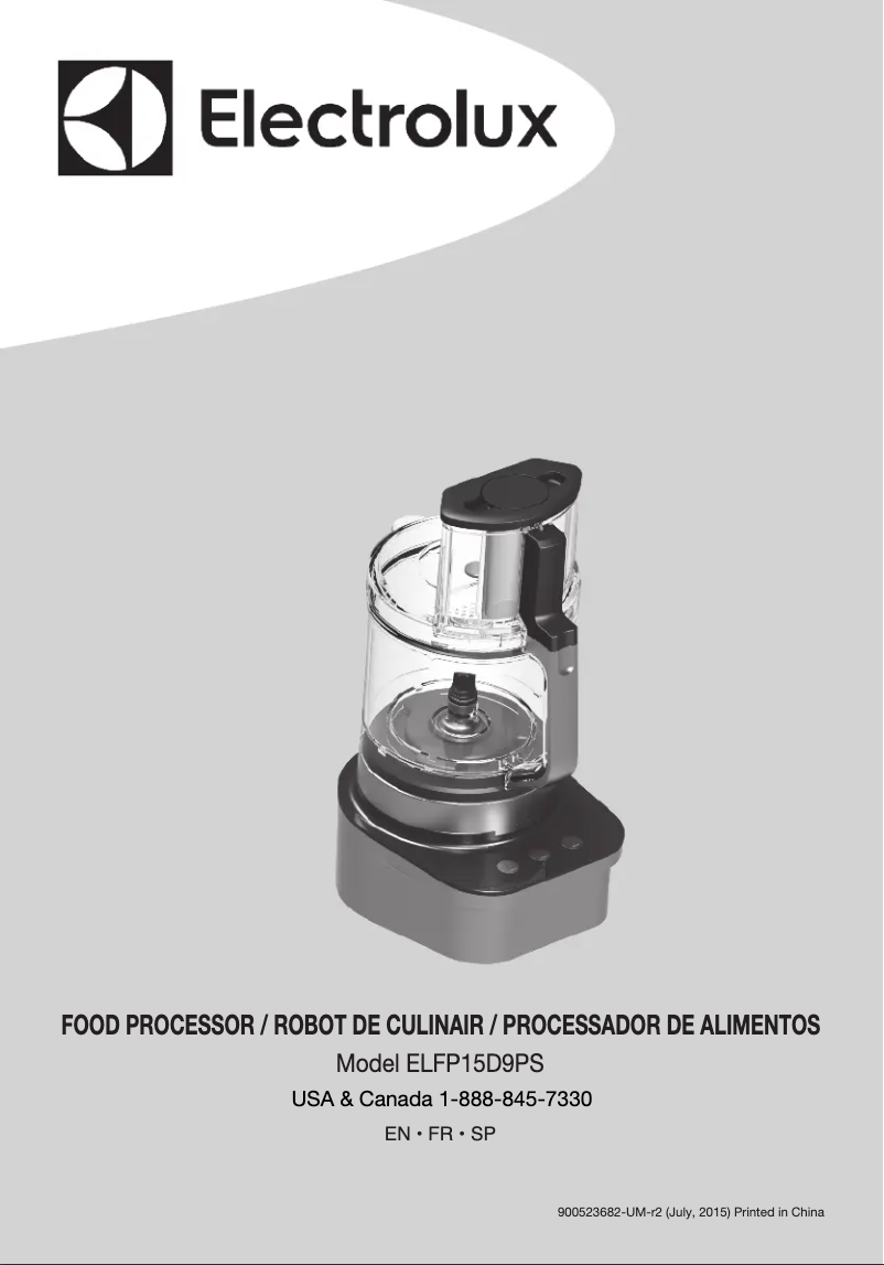 Page 1 de la notice Manuel utilisateur Electrolux ELFP15D9PS