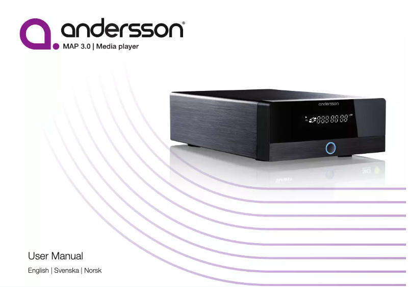 Page n°1 - Manuel utilisateur Andersson MAP 3.0