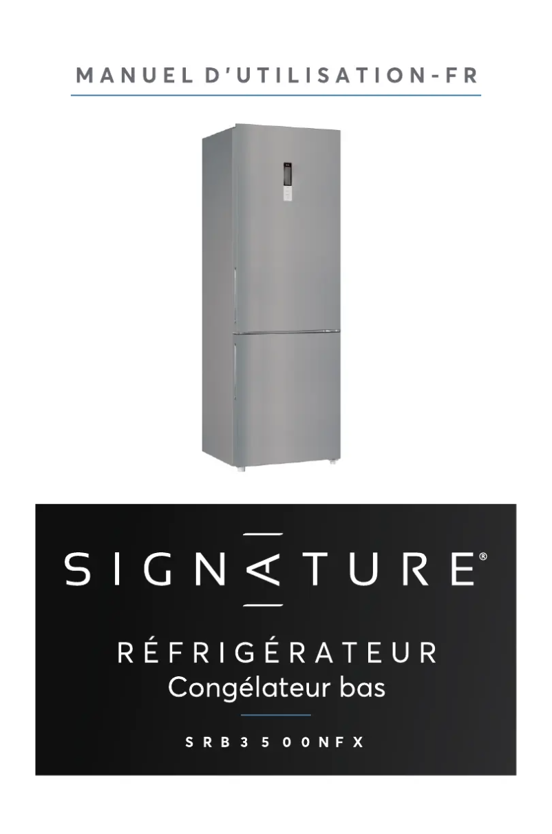 Page n°1 - Manuel utilisateur Signature SRB3500NFX