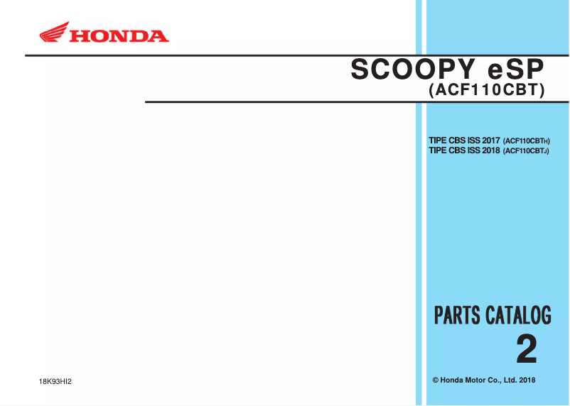 Image de la première page du manuel de l'appareil Scoopy (2018)