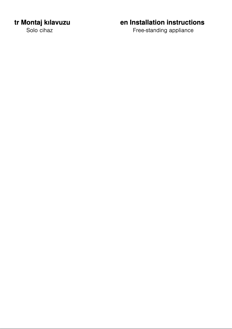 Page 1 de la notice Instructions / montage Profilo BD3257L2NN