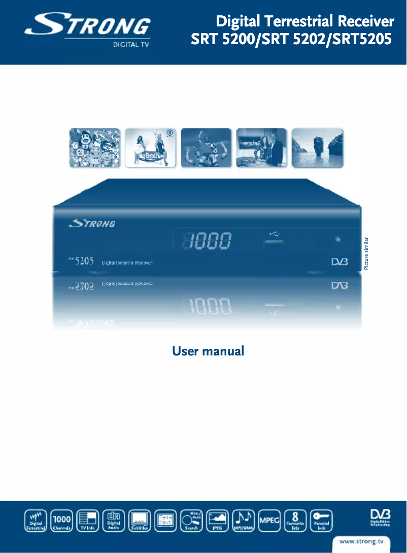 Page n°1 - Manuel utilisateur Strong SRT 5205